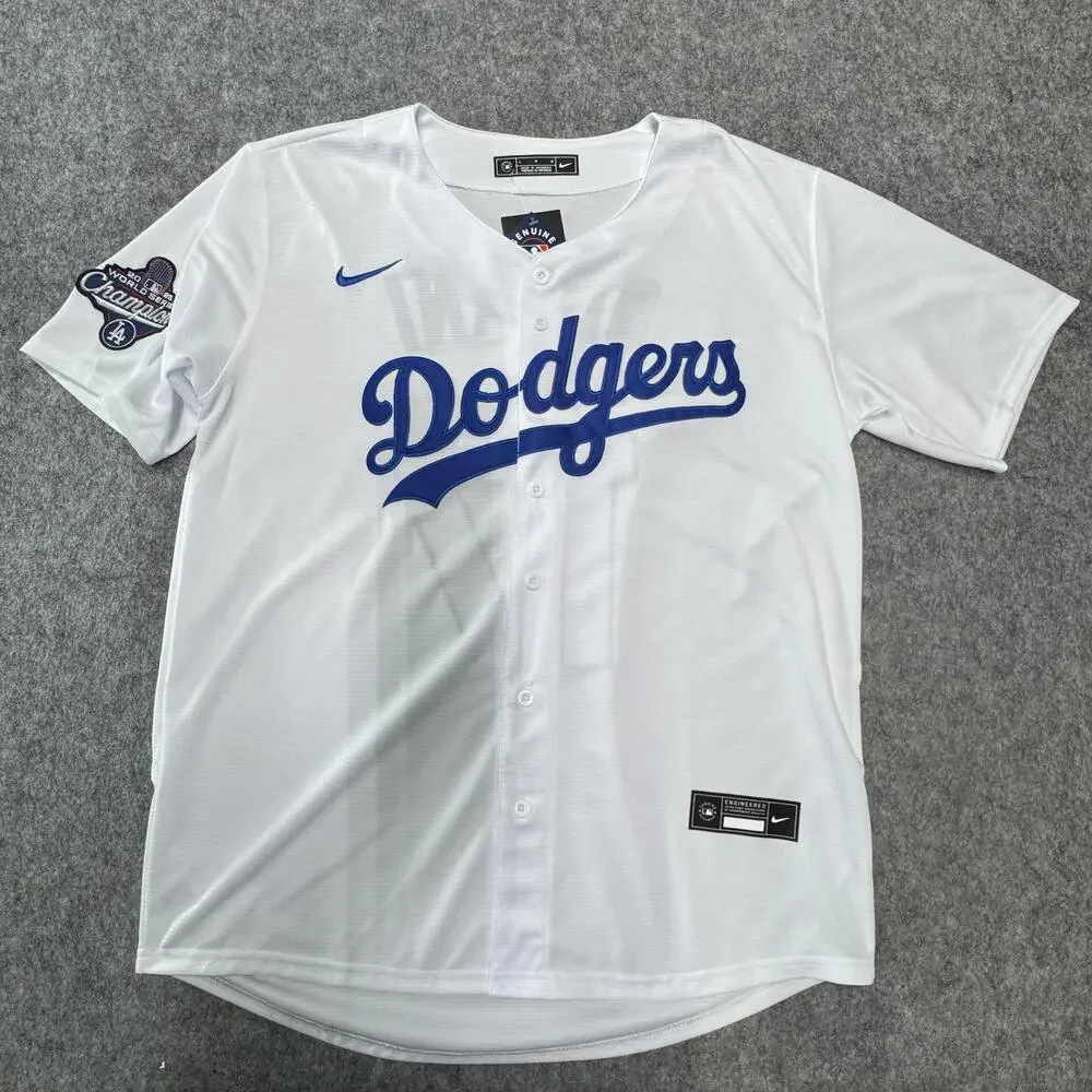Los Angeles Dodgers Jersey Mens Large White MLB Baseball Shohei Ohtani 17 Nike